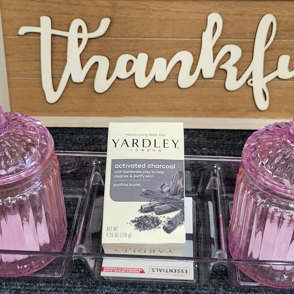 Yardley London Moisturizing Bath Bar Activated Charcoal 4 Oz. - Pack of 5